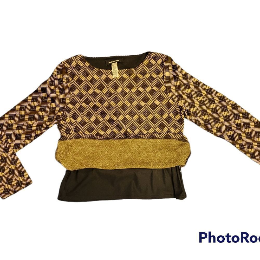 Jones New York Gold Thread Sweater. - Picture 2 of 3